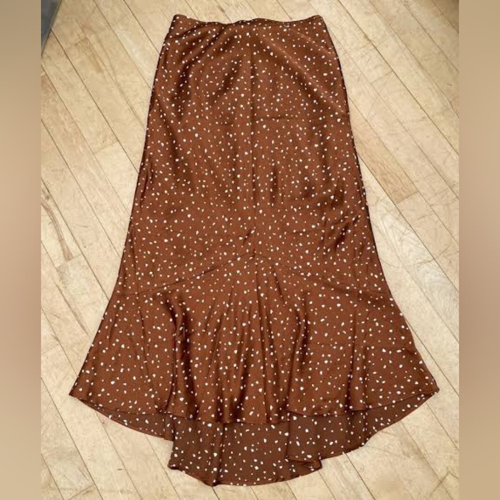 Abercrombie & Fitch Brown Maxi Trumpet Skirt